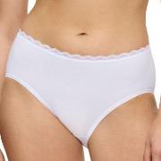 Triumph Truser Feel Of Cotton Midi Brief Hvit bomull 36 Dame
