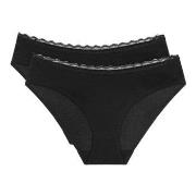 Triumph Truser 2P Feel Of Cotton Tai Brief Svart bomull 36 Dame