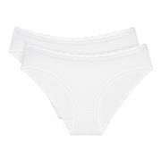 Triumph Truser 2P Feel Of Cotton Tai Brief Hvit bomull 42 Dame