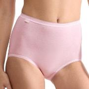 Sloggi Truser 4P Basic Plus Maxi Panty Rosa/Blå bomull 42 Dame