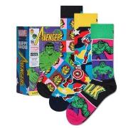 Happy socks Strømper 3P Marvel Avengers Gift Set Mixed bomull Str 41/4...