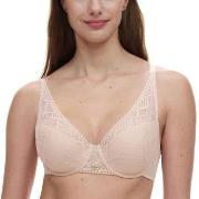 Chantelle BH Origins Lace Lightweight Plunge Bra Beige nylon F 75 Dame