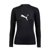 Puma Women Swim Rash Guard Svart Large Dame