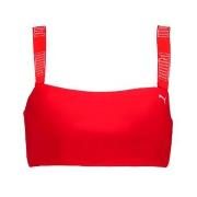 Puma Bandeau Bikini Top Rød Medium Dame