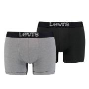 Levis 2P Men Optical Illussion Boxer Brief Grå/Svart bomull Large Herr...