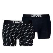 Levis 2P Logo Aop Boxer Brief Svart bomull X-Large Herre