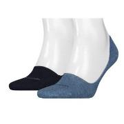 Calvin Klein Strømper 2P Lucca No Show Sock Jeansblå Str 39/42 Herre