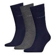 Calvin Klein Strømper 3P Men Classic Socks Marine/Grå One Size Herre