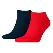 Tommy Hilfiger Strømper 2P Men Sneaker Sock Blå/Rød Str 43/46 Herre