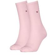Tommy Hilfiger Strømper 2P Women Classic Casual Socks Lysrosa Str 35/3...