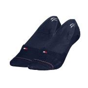 Tommy Hilfiger Strømper 2P Women Shine Footie Socks Marine Str 39/42 D...