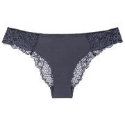Wild Peony Florale Brazilian Knickers Truser Mørkgrå  40 Dame