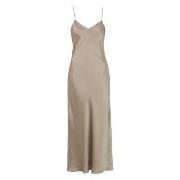 Damella Long Silk Nightdress Nougat silke Medium Dame