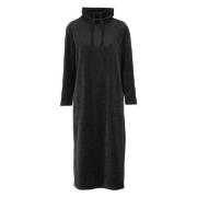 Damella Velour Cosy Dress Svart Small Dame