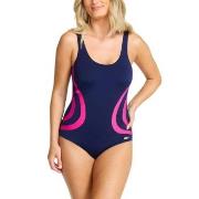 Damella Gloria Basic Chlorine Resistant Swimsuit Blå/Rosa polyester 44...