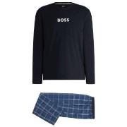 BOSS Easy Long Night Set Blå bomull Medium Herre