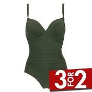 Damella Miranda Swimsuit Mørkgrørnn  D/E 42 Dame