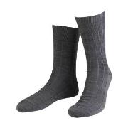 Amanda Christensen Strømper Grade Wide Rib Ankle Socks Grå Str 39/42