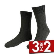 Amanda Christensen Strømper Grade Wide Rib Ankle Socks Oliven Str 39/4...