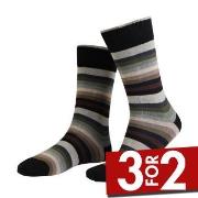 Amanda Christensen Strømper True Block Stripe Ankle Sock Svart Str 47/...