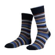 Amanda Christensen Strømper True Block Stripe Ankle Sock Marine Str 47...