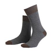 Amanda Christensen Strømper True Contrast Ankle Sock Grå Str 43/46