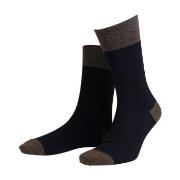Amanda Christensen Strømper True Contrast Ankle Sock Svart/brun Str 39...