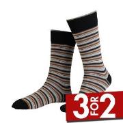Amanda Christensen Strømper True Multi Stripe Ankle Sock Rød/Svart Str...