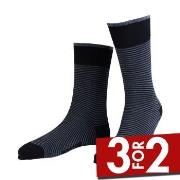 Amanda Christensen Strømper True Stripe Ankle Sock Marine Str 39/42