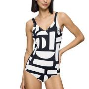Triumph Summer Allure Wired Swimsuit Svart/Hvit C 48 Dame