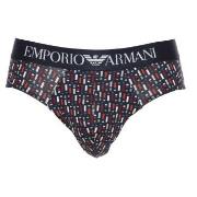 Armani Cotton Stretch Print Briefs 2P Ubestemt Farge bomull Small Herr...