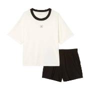Marc O Polo Organic Cotton Short Pyjama Set Hvit/Svart bomull Medium D...