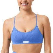 Björn Borg BH Studio Seamless Ribbed Strap Bra Blå polyamid L/XL Dame