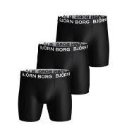 Björn Borg 3P Sports Microfiber Boxers Svart polyester Large Herre