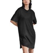 Bread and Boxers Soft Fiber T Shirt Dress Svart viskose X-Small Dame