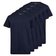 Claudio 5P Cotton T-Shirt Marine bomull Large Herre