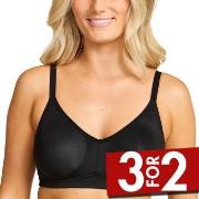 Damella BH Carla Soft Bra Svart polyester D 70 Dame
