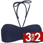 Damella Olivia Textured Padded Bikini Bra Marine nylon 36 Dame