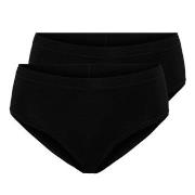 Pierre Robert Truser Cotton Brief Wmn Svart bomull X-Large Dame