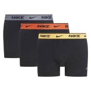 Nike 3P Everyday Essentials Cotton Stretch Trunk D1 Svart/Grå/Rød bomu...