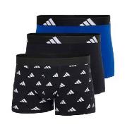 adidas 3P Active Flex Cotton Trunk Svart Mønster bomull Large Herre