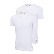 adidas 2P Active Flex Cotton Crew Neck T-Shirt Hvit bomull XX-Large He...