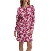Calida Sweet Dreams Long Sleeve Nightdress Vinrød  bomull Small Dame