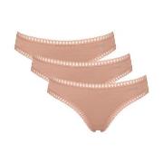 Sloggi Truser 3P GO Crush Mini Briefs Lysbrun  bomull Large Dame
