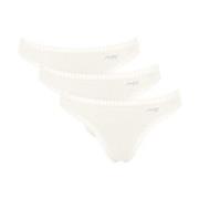 Sloggi Truser 3P GO Crush String Elfenben bomull Medium Dame