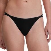 Calida Truser Sleek Skin Low Cut Tanga Brief Svart X-Small Dame