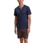 Calida Relax Choice Cotton Short Pyjamas Mørkblå bomull Medium Herre