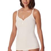 Schiesser Fine Rib Spaghetti Top Champagne bomull X-Small Dame