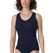 Schiesser Fine Rib Top Mørkblå bomull XX-Large Dame