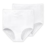 Schiesser Truser 2P Essentials Cotton Maxi Embroidery Hvit bomull 4XL ...